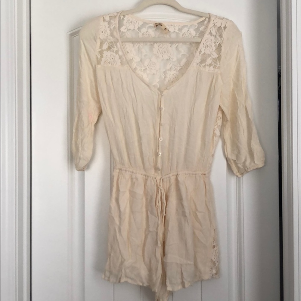 Hollister lace romper